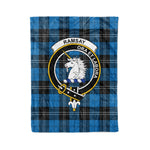 Plaid Blanket Ramsay Blue Ancient Clan Crest Badge Tartan Blanket Scottish Plaid Throw Blanket Tartan Plaid Fleece Blanket