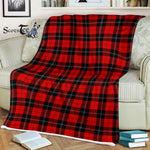Plaid Blanket Ramsay Red Tartan Blanket Scottish Plaid Throw Blanket Tartan Plaid Fleece Blanket