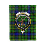 Plaid Blanket Rollo Clan Crest Badge Tartan Blanket Scottish Plaid Throw Blanket Tartan Plaid Fleece Blanket