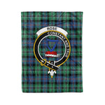 Plaid Blanket Rose Hunting Ancient Clan Crest Badge Tartan Blanket Scottish Plaid Throw Blanket Tartan Plaid Fleece Blanket