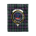 Plaid Blanket Rose Hunting Modern Clan Crest Badge Tartan Blanket Scottish Plaid Throw Blanket Tartan Plaid Fleece Blanket