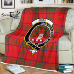 Plaid Blanket Ross Modern Clan Crest Badge Tartan Blanket Scottish Plaid Throw Blanket Tartan Plaid Fleece Blanket