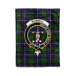 Plaid Blanket Russell Clan Crest Badge Tartan Blanket Scottish Plaid Throw Blanket Tartan Plaid Fleece Blanket