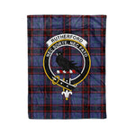 Plaid Blanket Rutherford Hunting Clan Crest Badge Tartan Blanket Scottish Plaid Throw Blanket Tartan Plaid Fleece Blanket