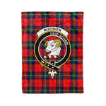 Plaid Blanket Ruthven Clan Crest Badge Tartan Blanket Scottish Plaid Throw Blanket Tartan Plaid Fleece Blanket