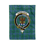 Plaid Blanket Sandilands Ancient Clan Crest Badge Tartan Blanket Scottish Plaid Throw Blanket Tartan Plaid Fleece Blanket