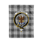 Plaid Blanket Sandilands Grey Clan Crest Badge Tartan Blanket Scottish Plaid Throw Blanket Tartan Plaid Fleece Blanket