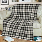 Plaid Blanket Scott Black White Ancient Tartan Blanket Scottish Plaid Throw Blanket Tartan Plaid Fleece Blanket