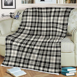 Plaid Blanket Scott Black White Modern Tartan Blanket Scottish Plaid Throw Blanket Tartan Plaid Fleece Blanket