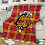 Plaid Blanket Scrymgeour Clan Crest Badge Tartan Blanket Scottish Plaid Throw Blanket Tartan Plaid Fleece Blanket