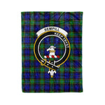 Plaid Blanket Sempill Clan Crest Badge Tartan Blanket Scottish Plaid Throw Blanket Tartan Plaid Fleece Blanket
