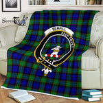 Plaid Blanket Sempill Clan Crest Badge Tartan Blanket Scottish Plaid Throw Blanket Tartan Plaid Fleece Blanket