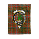 Plaid Blanket Seton Hunting Modern Clan Crest Badge Tartan Blanket Scottish Plaid Throw Blanket Tartan Plaid Fleece Blanket