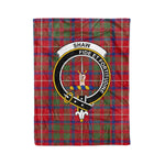 Plaid Blanket Shaw Of Tordarroch Red Modern Clan Crest Badge Tartan Blanket Scottish Plaid Throw Blanket - Scotstee Shop