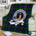 Plaid Blanket Shaw Of Tordarroch Shaw Modern Clan Badge Tartan Blanket Scottish Plaid Throw Blanket - Scotstee Shop