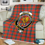 Plaid Blanket Sinclair Ancient Clan Crest Badge Tartan Blanket Scottish Plaid Throw Blanket Tartan Plaid Fleece Blanket