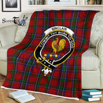 Plaid Blanket Sinclair Clan Crest Badge Tartan Blanket Scottish Plaid Throw Blanket Tartan Plaid Fleece Blanket