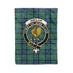 Plaid Blanket Sinclair Hunting Ancient Clan Crest Badge Tartan Blanket Scottish Plaid Throw Blanket - Scotstee Shop