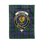 Plaid Blanket Sinclair Hunting Modern Clan Crest Badge Tartan Blanket Scottish Plaid Throw Blanket Tartan Plaid Fleece Blanket