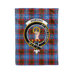 Plaid Blanket Skirving Clan Crest Badge Tartan Blanket Scottish Plaid Throw Blanket Tartan Plaid Fleece Blanket
