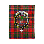 Plaid Blanket Somerville Clan Crest Badge Tartan Blanket Scottish Plaid Throw Blanket Tartan Plaid Fleece Blanket