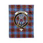 Plaid Blanket Spalding Clan Crest Badge Tartan Blanket Scottish Plaid Throw Blanket Tartan Plaid Fleece Blanket