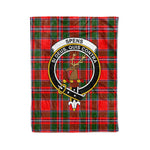 Plaid Blanket Spens Clan Crest Badge Tartan Blanket Scottish Plaid Throw Blanket Tartan Plaid Fleece Blanket