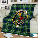 Plaid Blanket Spottiswood Clan Crest Badge Tartan Blanket Scottish Plaid Throw Blanket Tartan Plaid Fleece Blanket