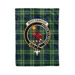 Plaid Blanket Spottiswood Clan Crest Badge Tartan Blanket Scottish Plaid Throw Blanket Tartan Plaid Fleece Blanket