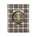 Plaid Blanket Stewart High Stewards Dress Ancient Clan Crest Badge Tartan Blanket Scottish Plaid Throw Blanket - Scotstee Shop