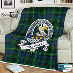 Plaid Blanket Stewart High Stewards Hunting Modern Clan Badge Tartan Blanket Scottish Plaid Throw Blanket - Scotstee Shop