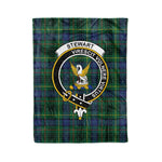 Plaid Blanket Stewart High Stewards Hunting Modern Clan Crest Badge Tartan Blanket Scottish Plaid Throw Blanket - Scotstee Shop