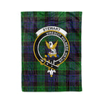 Plaid Blanket Stewart High Stewards Old Modern Clan Crest Badge Tartan Blanket Scottish Plaid Throw Blanket - Scotstee Shop