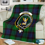 Plaid Blanket Stewart High Stewards Old Modern Clan Crest Badge Tartan Blanket Scottish Plaid Throw Blanket - Scotstee Shop