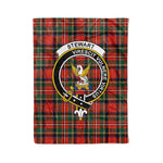 Plaid Blanket Stewart High Stewards Royal Modern Clan Crest Badge Tartan Blanket Scottish Plaid Throw Blanket - Scotstee Shop