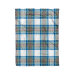 Plaid Blanket Stewart Muted Blue Tartan Blanket Scottish Plaid Throw Blanket Tartan Plaid Fleece Blanket