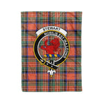 Plaid Blanket Stewart Royal Ancient Clan Crest Badge Tartan Blanket Scottish Plaid Throw Blanket Tartan Plaid Fleece Blanket