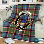 Plaid Blanket Stirling Of Cadder Clan Crest Badge Tartan Blanket Scottish Plaid Throw Blanket Tartan Plaid Fleece Blanket