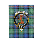 Plaid Blanket Sutherland I Old Ancient Clan Crest Badge Tartan Blanket Scottish Plaid Throw Blanket - Scotstee Shop