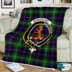 Plaid Blanket Sutherland II Modern Clan Crest Badge Tartan Blanket Scottish Plaid Throw Blanket Tartan Plaid Fleece Blanket
