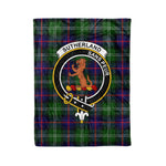 Plaid Blanket Sutherland II Modern Clan Crest Badge Tartan Blanket Scottish Plaid Throw Blanket Tartan Plaid Fleece Blanket