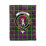 Plaid Blanket Taylor Clan Crest Badge Tartan Blanket Scottish Plaid Throw Blanket Tartan Plaid Fleece Blanket