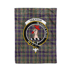 Plaid Blanket Taylor Weathered Clan Crest Badge Tartan Blanket Scottish Plaid Throw Blanket Tartan Plaid Fleece Blanket