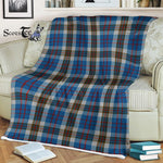 Plaid Blanket Thomson Blue Tartan Blanket Scottish Plaid Throw Blanket Tartan Plaid Fleece Blanket
