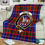 Plaid Blanket Trotter Clan Crest Badge Tartan Blanket Scottish Plaid Throw Blanket Tartan Plaid Fleece Blanket