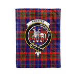 Plaid Blanket Trotter Clan Crest Badge Tartan Blanket Scottish Plaid Throw Blanket Tartan Plaid Fleece Blanket