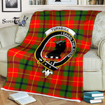 Plaid Blanket Turnbull Clan Crest Badge Tartan Blanket Scottish Plaid Throw Blanket Tartan Plaid Fleece Blanket