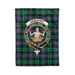 Plaid Blanket Urquhart Broad Red Ancient Clan Crest Badge Tartan Blanket Scottish Plaid Throw Blanket - Scotstee Shop