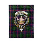 Plaid Blanket Urquhart Modern Clan Crest Badge Tartan Blanket Scottish Plaid Throw Blanket Tartan Plaid Fleece Blanket