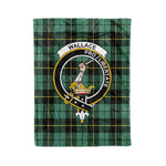Plaid Blanket Wallace Ancient Clan Crest Badge Tartan Blanket Scottish Plaid Throw Blanket Tartan Plaid Fleece Blanket